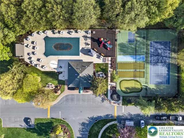 Aerial View Society Hill Community Clubhouse and Recreation