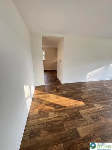 Living room doorway to kitchen/dining area