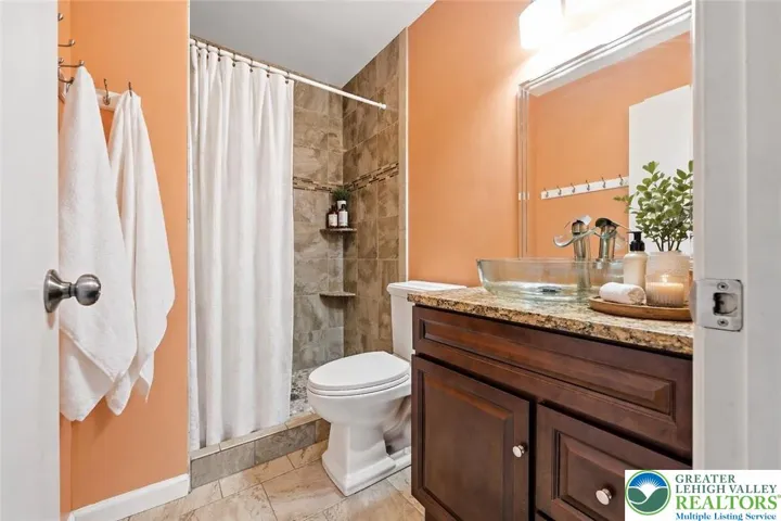 Primary Bathroom Virtually Staged