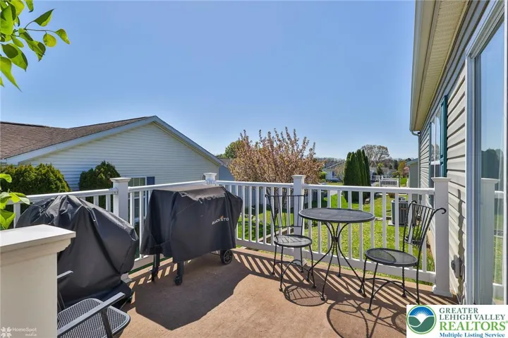 deck overlooking the community