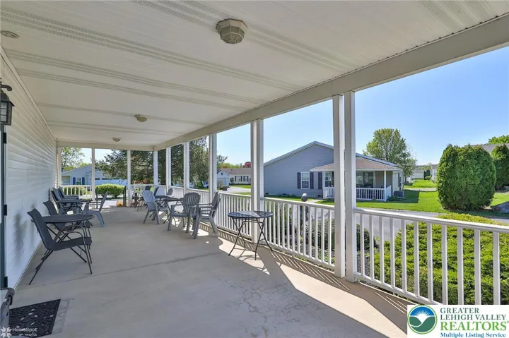 time to meet some new friends at the community center covered porch area