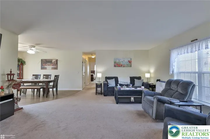 Enormous and bright family room
