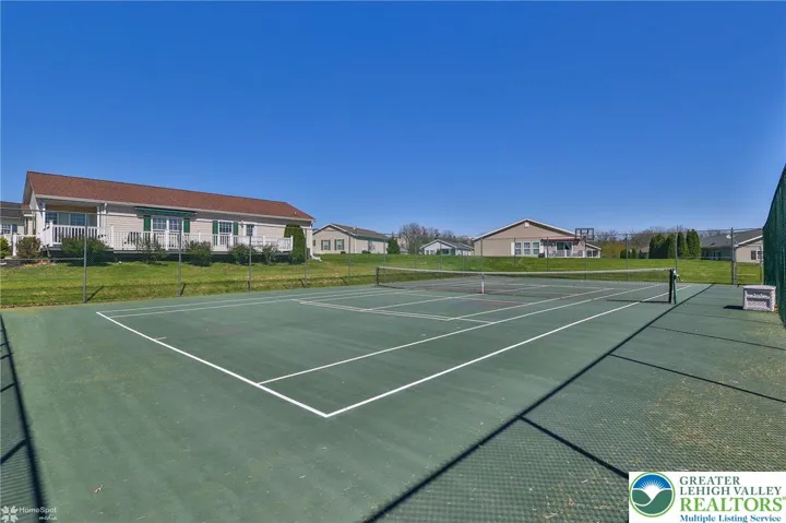 Tennis and bocci courts
