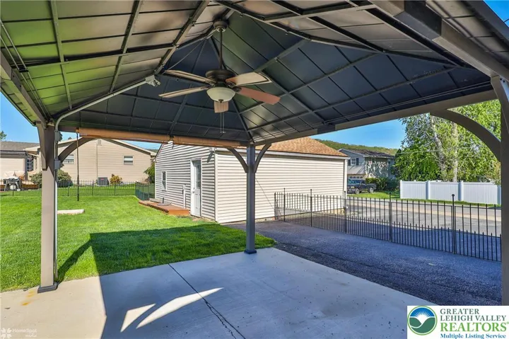 Electric run to Gazebo with Ceiling Fan