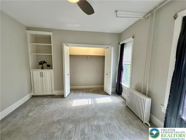 Large Closet & Built-In Bookcase