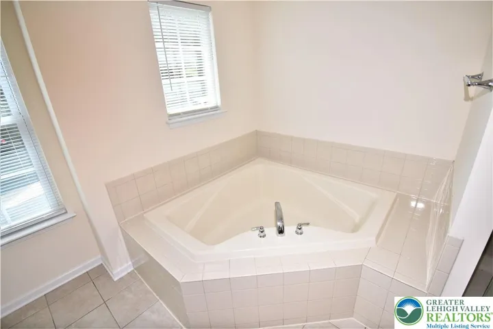 Large soaking tub