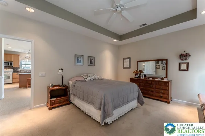 Tray ceiling master bedroom