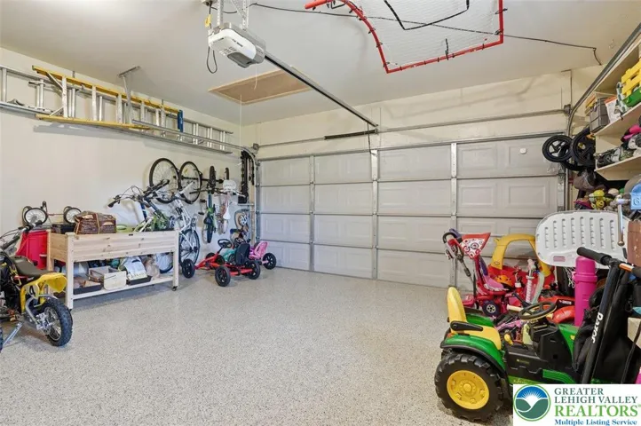 Pull down steps with attic storage