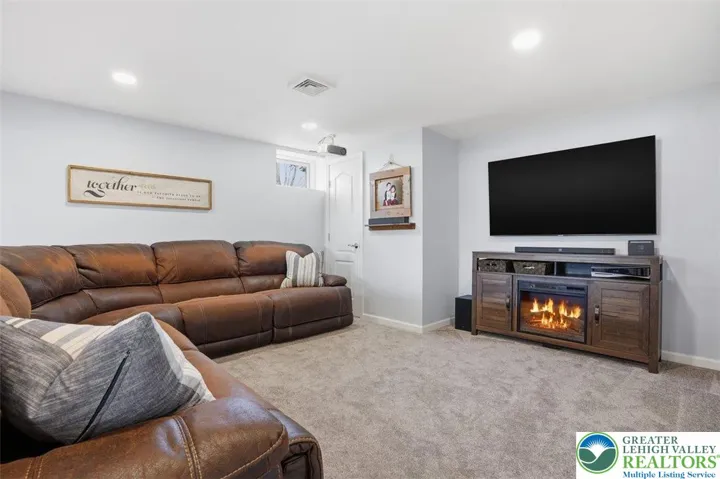 Finished walk out basement