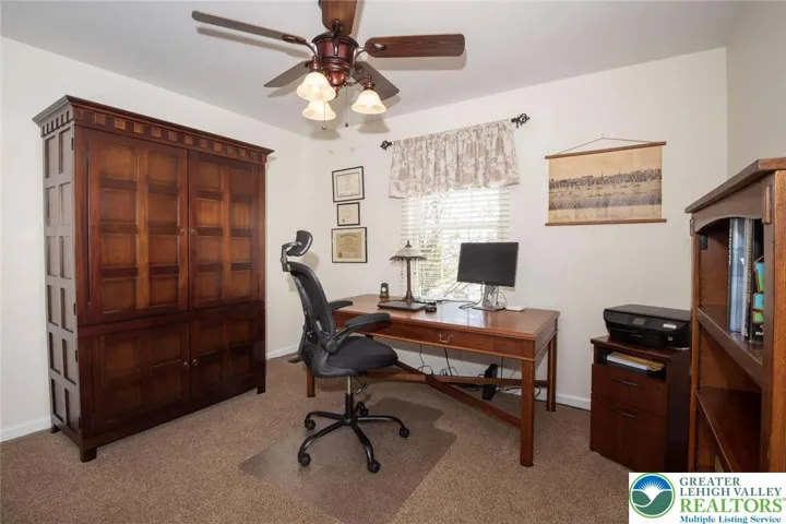 3rd bedroom presently used as an office