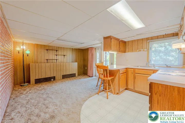 Lower Level Kitchen & Living Room
