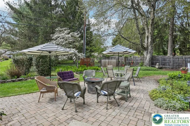 Rear yard patio