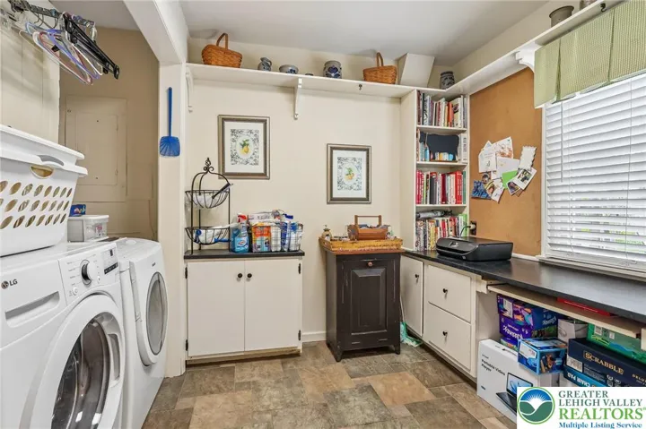 First floor laundry room with laundry chute