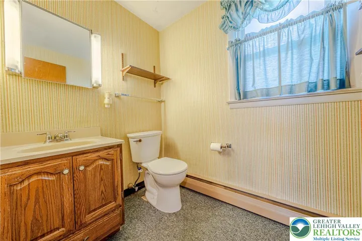 Half bath off of family room
