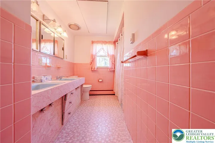 Larger bathroom
