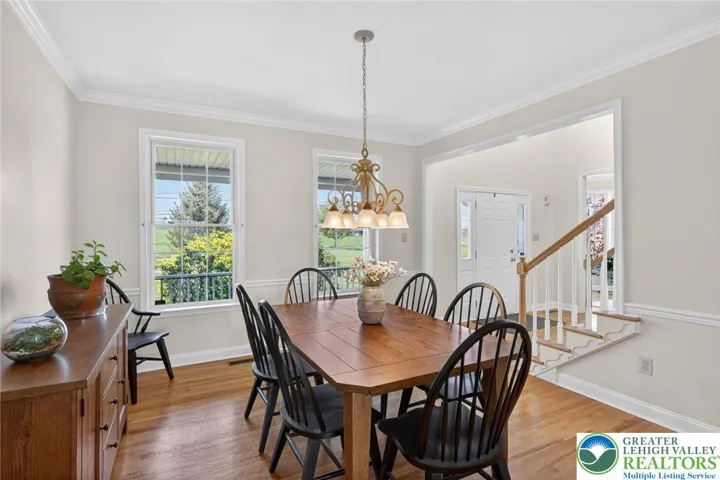 Formal dining room with classic wainscoting