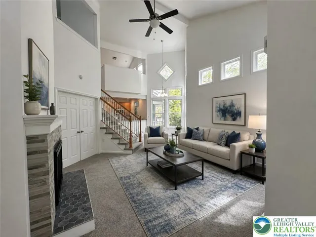 Virtually Staged Living Room