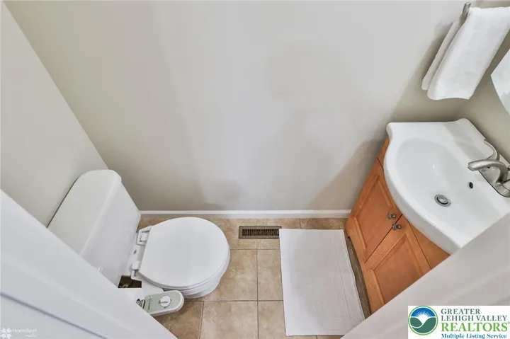 Convenient first floor half bath