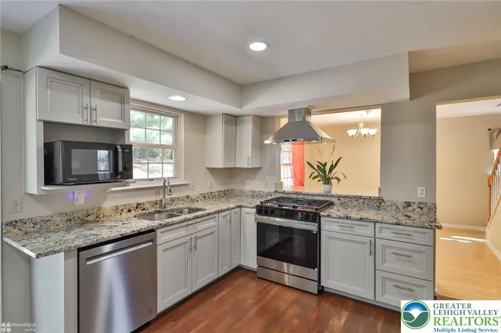 Kitchen with upgraded appliances