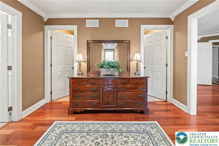 Two walk-in closets (5.5x6') and wall space for additional furniture.
