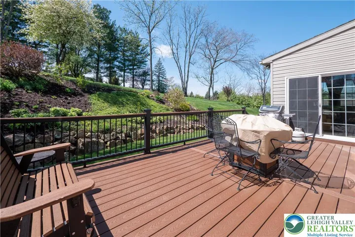Access to the deck from the sunroom.