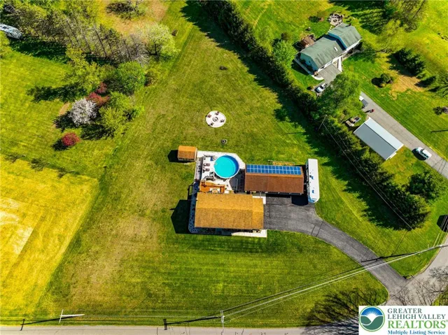 Aerial view of home