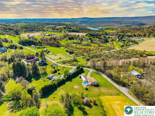 Aerial view of property