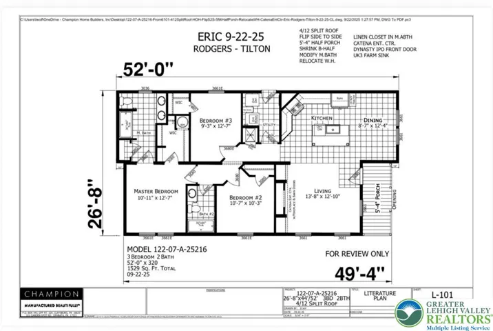 Builders Spec sjeet