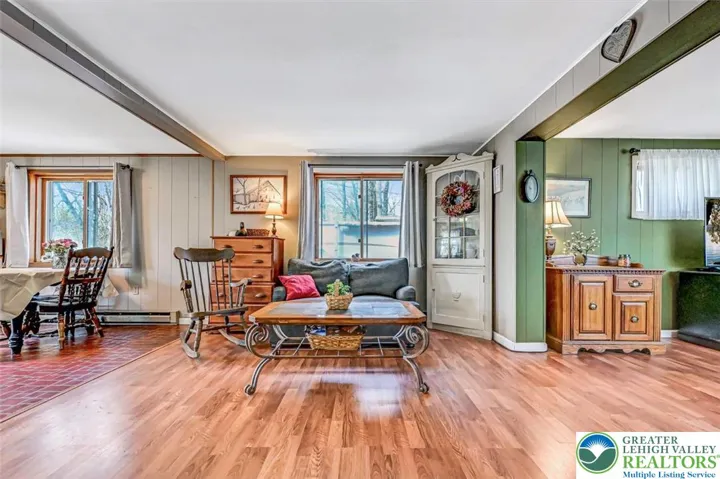 The Living Room, Family Room and Eat-In Kitchen connect seamlessly for a spacious open floorplan.
