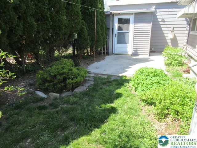 Back yard and patio