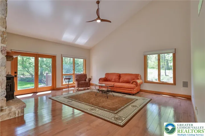 Formal living room adjacent to the formal dining room