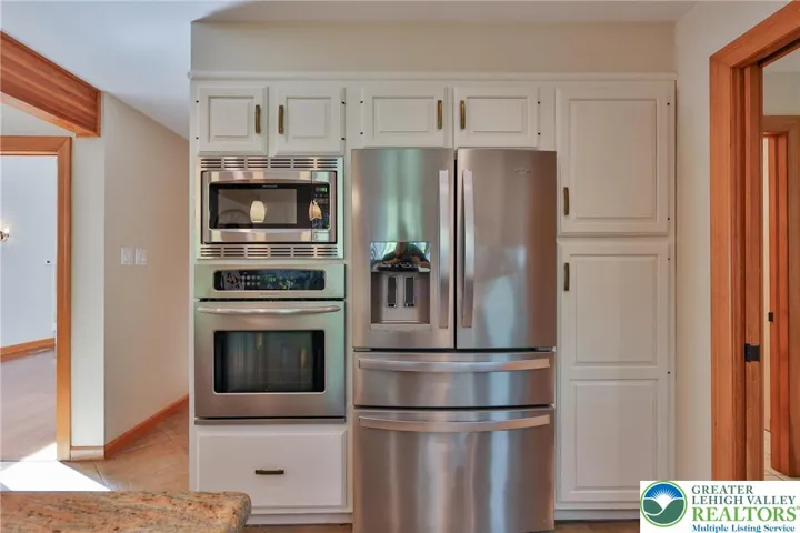Built in wall oven, microwave & french door refrigerator