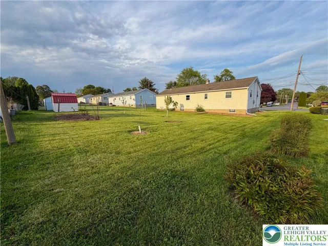 Expansive backyard.