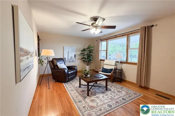 Large picture window.