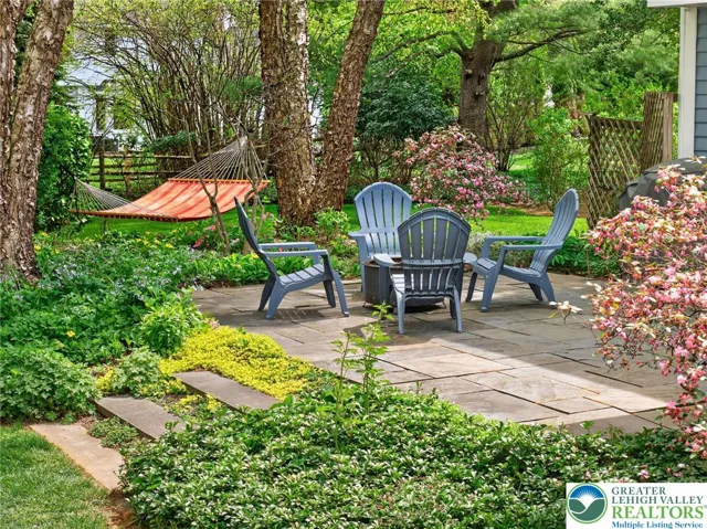 One of three patios