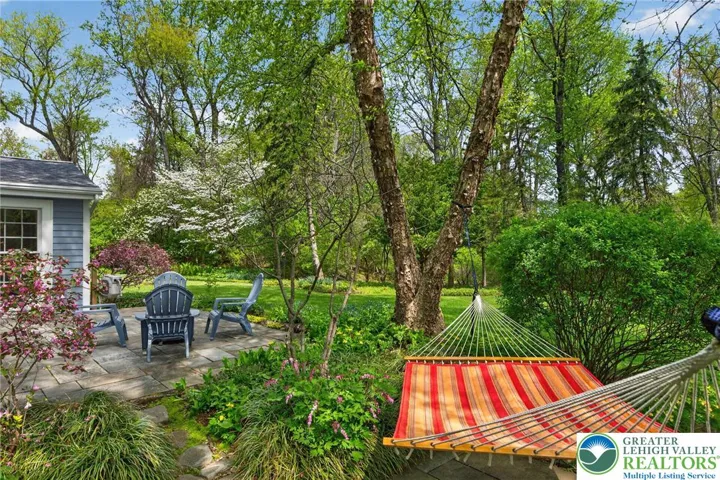 Backyard view from hammock
