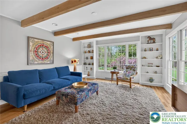 Built-in shelving