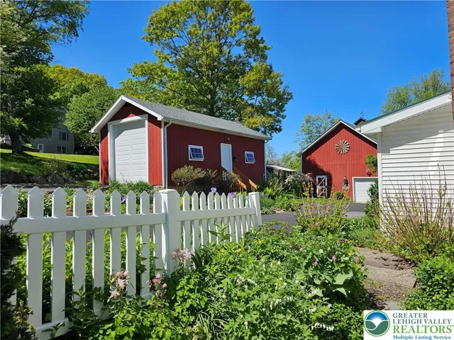 Side yard flower beds