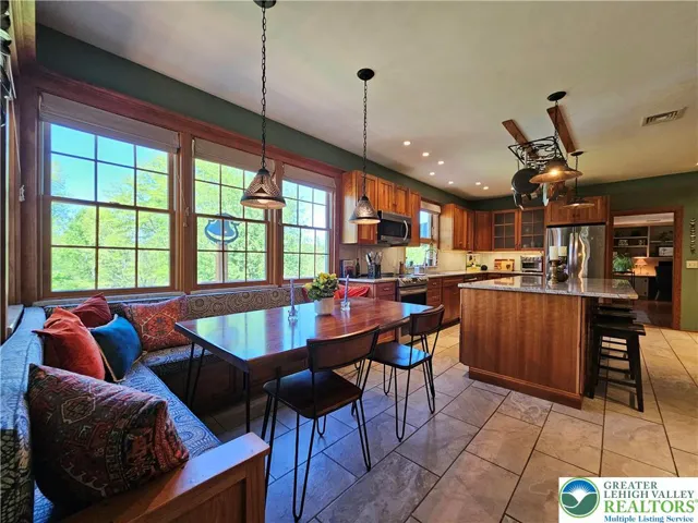 Seating area in kitchen