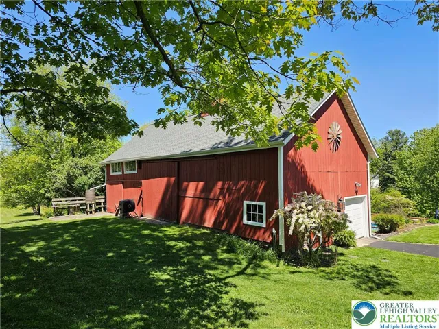 Bank barn upper floor (sliding doors)