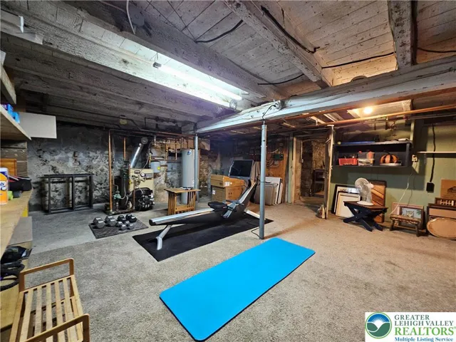 Exercise room in basement