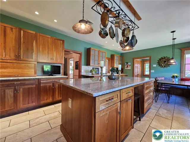 Kitchen toward front of house and mudroom