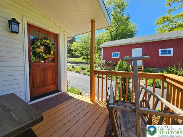 Rear entry door to mud/laundry room