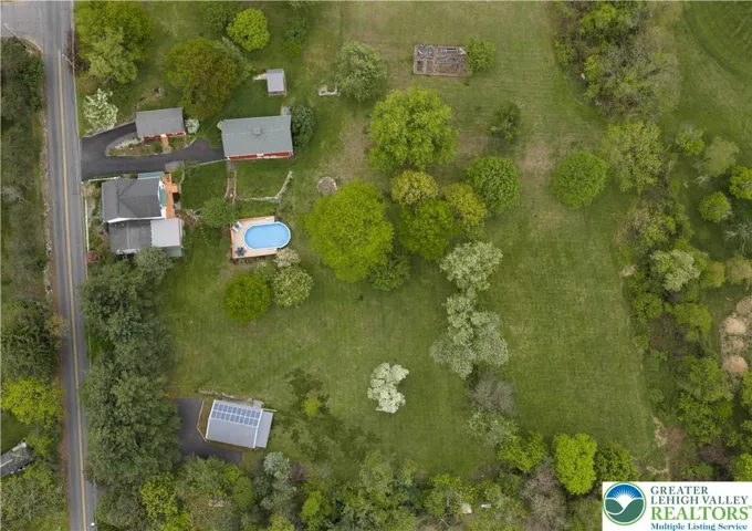 Aerial facing south