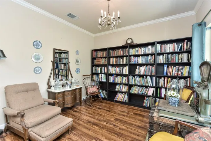 Second Living Area Currently being used as the library