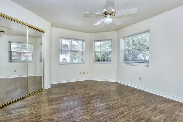 The bedroom in the front of the home...