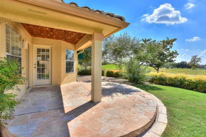 The back patio has such a nice view of the golf course...Grill your steak here, pour a glass of wine, and enjoy the evening...