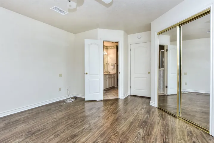 The bedroom at the front of the home....