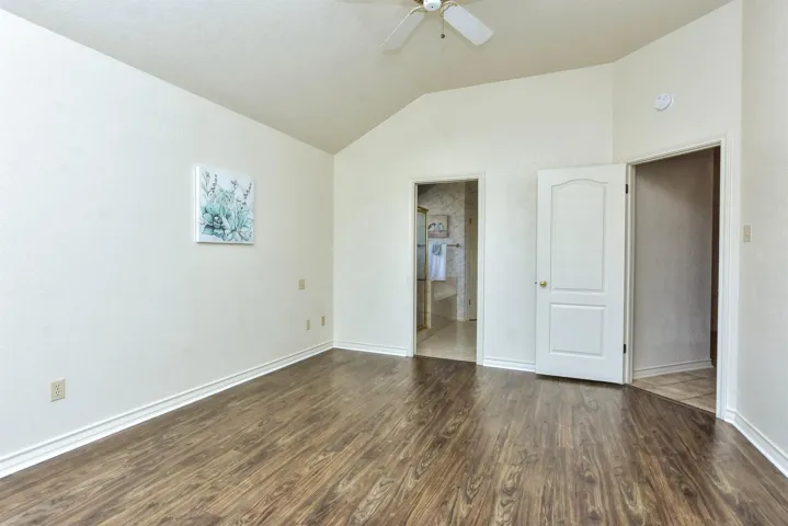 Guest bathroom off of the formal dining area is shared with the front bedroom...