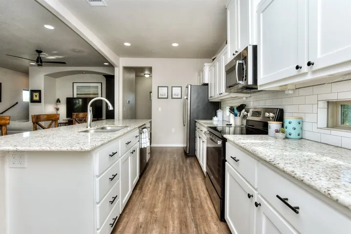 Pristine Open Bright Kitchen;  Loaded with upper and lower cabinets